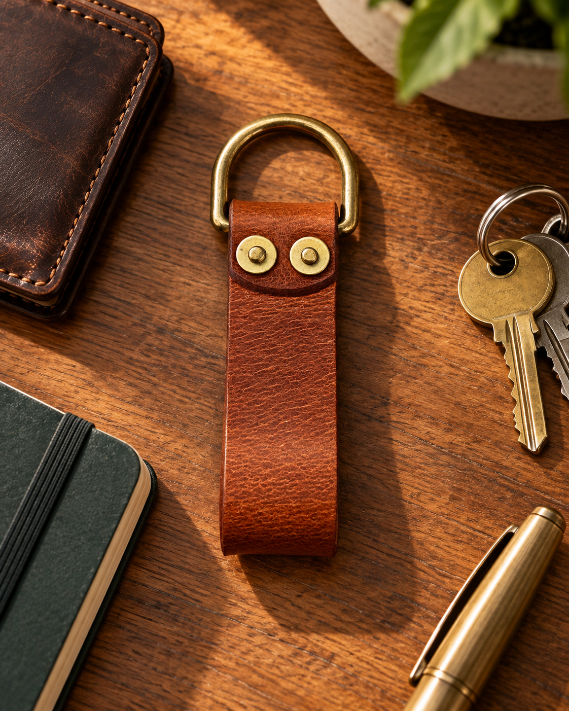 Personalized Leather Keychain