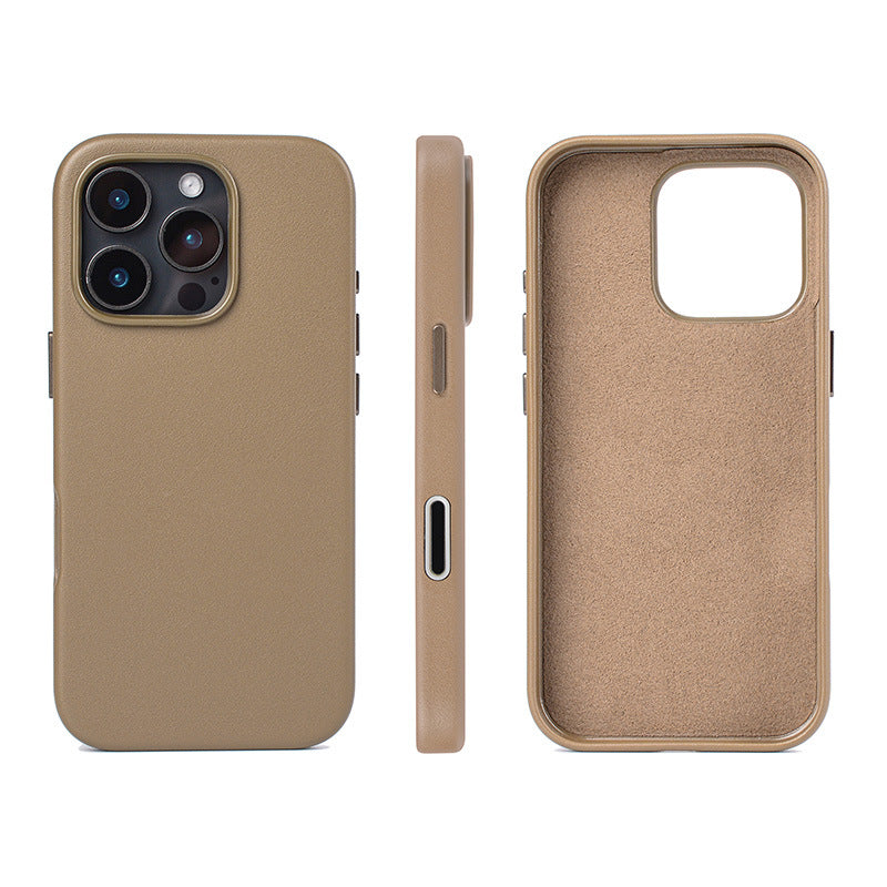 Leather iPhone 16 Pro Max Case – Tan